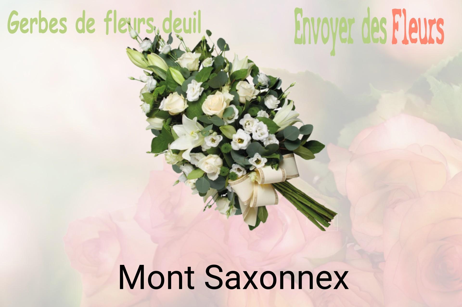 Gerbe de fleurs de deuil livrée à Mont-Saxonnex